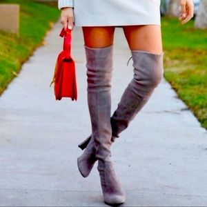Stuart Weitzman suede over the knee boot